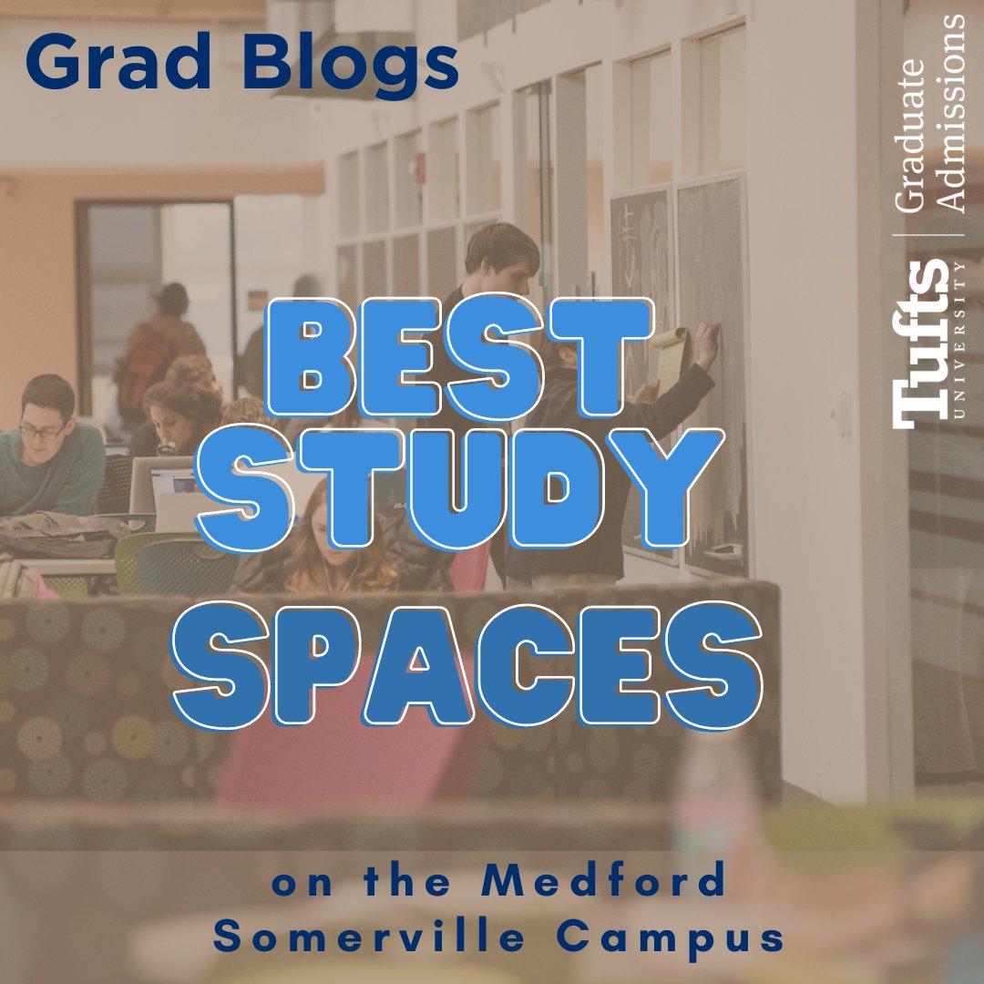 New Grad #blog 🐘🎉 Ishan Ahuja, Bioengineering MS student, shares the best study spaces on campus. Read the full post: asegrad.tufts.edu/news-events/ne… #grad #tufts #gradschool #campus #masters #phd #academia #engineer #gradstudent #tuftsuniversity