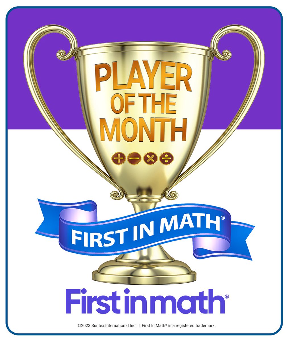 FirstInMath's tweet image. Way to go, Linmi! Big congrats on your @FirstInMath #PlayerOfTheMonth achievement! 🏆 Great work, we applaud you! 👏👏  #FirstInMath