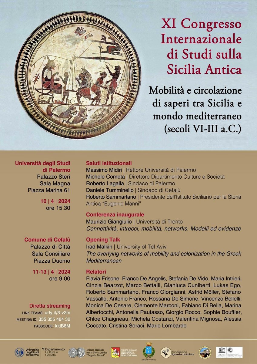 FlaviaFrisone's tweet image. Is  mobility in the ancient Mediterranean really the &quot;Copernican revolution&quot; of historical and archaeological studies? 
We will talk about the fascinating journey of people and knowledge at the 11th International Congress of Studies on Ancient Sicily #ancientgreece #Archaeology
