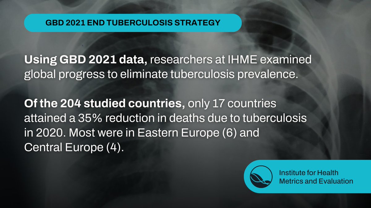 Researchers at IHME examined global progress towards the @WHO End Tuberculosis Strategy milestones. The findings are compelling ➩ ms.spr.ly/6010c4q2j