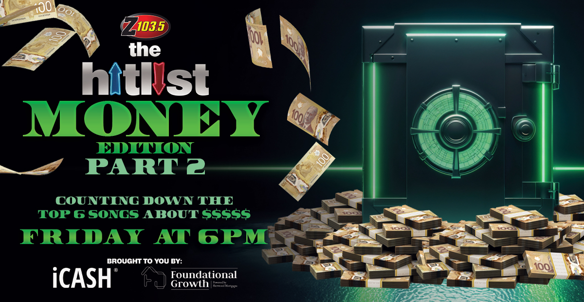 This Friday, we have your Hitlist Money Edition Part 2! Who do you think will be on the part 2? Listen at 6 pm on your radio - 103.5 Your computer or mobile at z1035.com or your smart speaker. If you missed the previous hitlists, visit- z1035.com/the-hitlist-at…