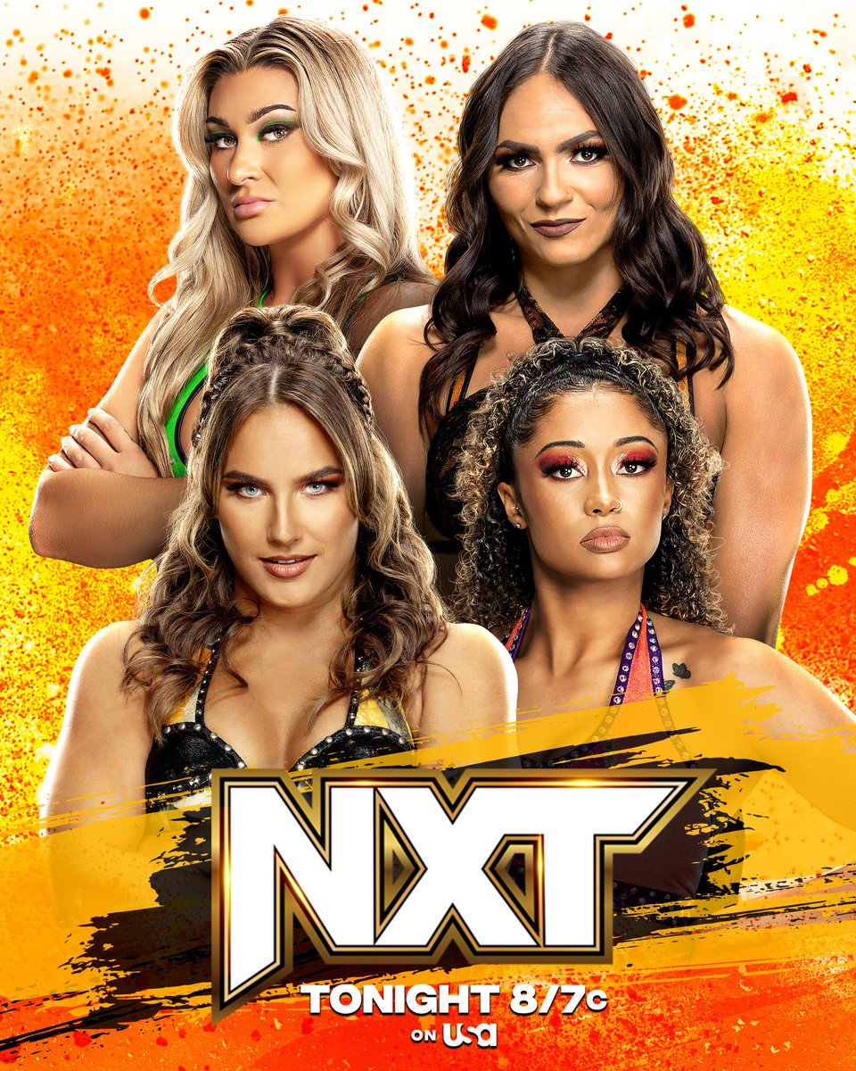 After all the chaos at #StandAndDeliver, @izzi_wwe & @kianajames_wwe will take on @FallonHenleyWWE & @kelani_wwe in tag team action TONIGHT on #WWENXT! 📺 8/7c on @USANetwork