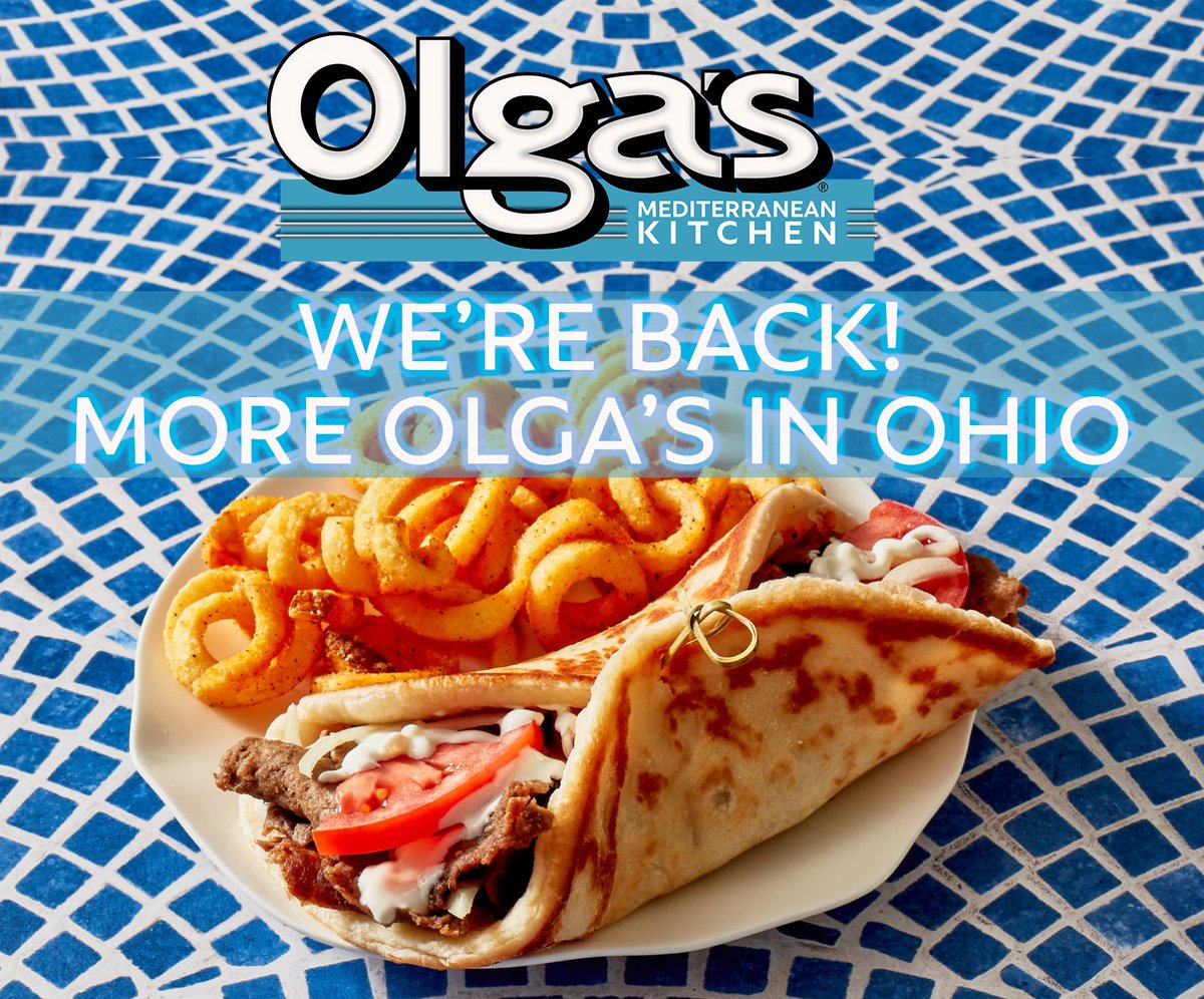 ATTENTION OHIO OLGA FANS! Olga's Mediterranean Kitchen is now open and ready for Delivery & Pick-up in HOLLAND. You've been asking and we've worked hard to bring our iconic Snackers and The Original Olga to your doorstep (literally). order.olgas.com/menu/olgas-exp…