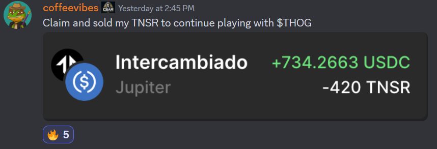 $TNSR was another cook for the @CBARcapital fam 🔥 Disclaimer: we didn't even try to farm this one! 😂 ...and yet, the capital cooks.