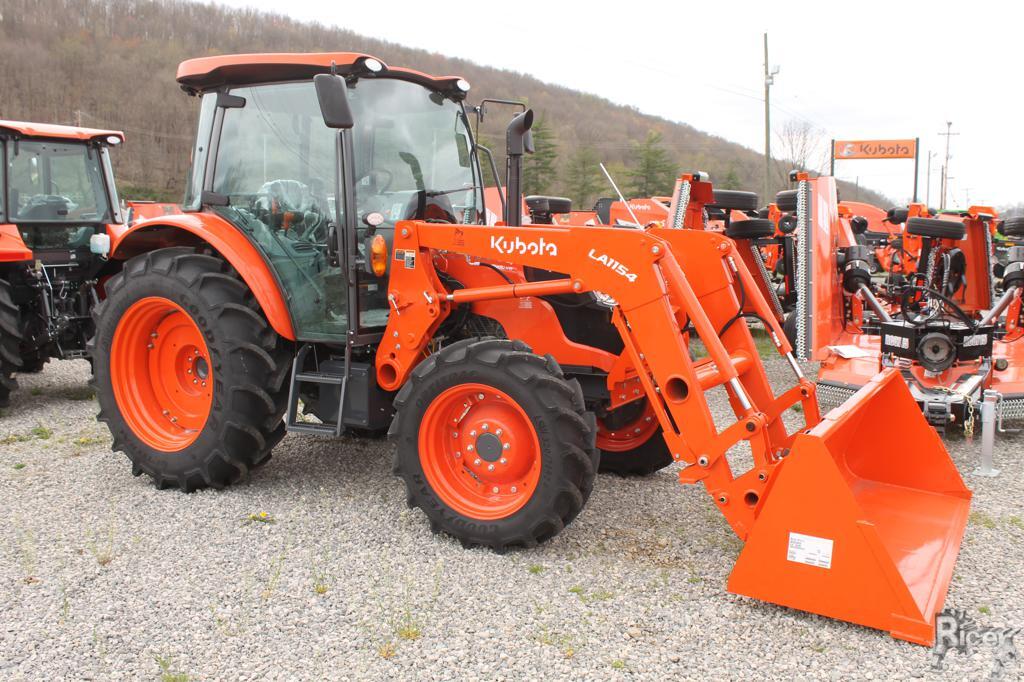 Get the big jobs done with the power you need and the comfort you want! New Kubota M4-061 with front loader and comfortable enclosed cab available at our Lucasville Kubota location. Come by and check out or give our Ag sales team a call today! Find out... bit.ly/3VZjwAa