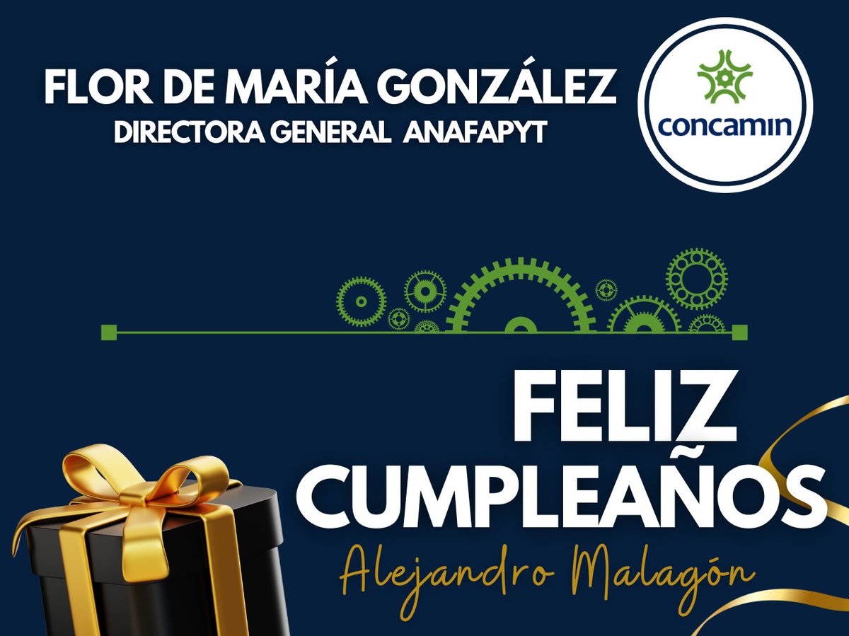 🥳Muy feliz cumpleaños Flor de María González, @FlordeMaria10, Directora General de @AnafapytOficial. ¡Un fuerte abrazo de parte de todos los que conformamos la Confederación!