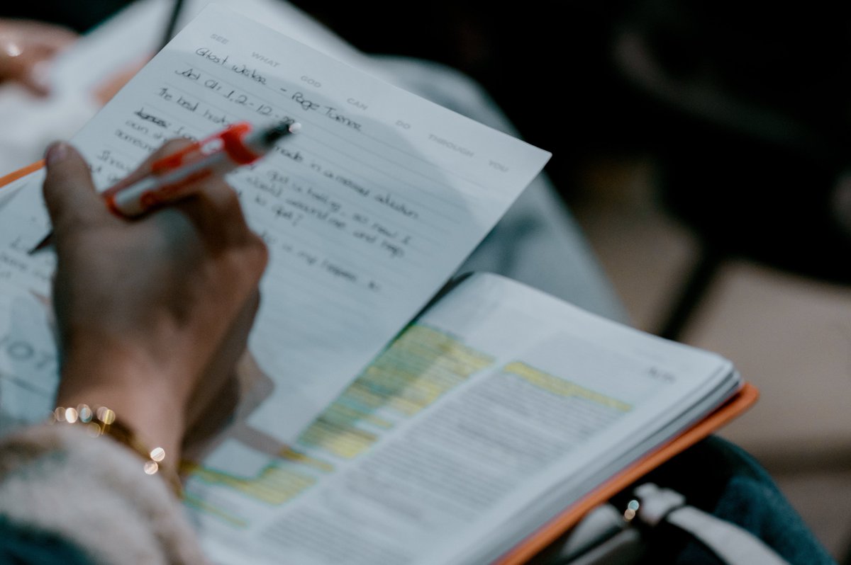 What was one thing you wrote in your notes during the sermon last weekend?
