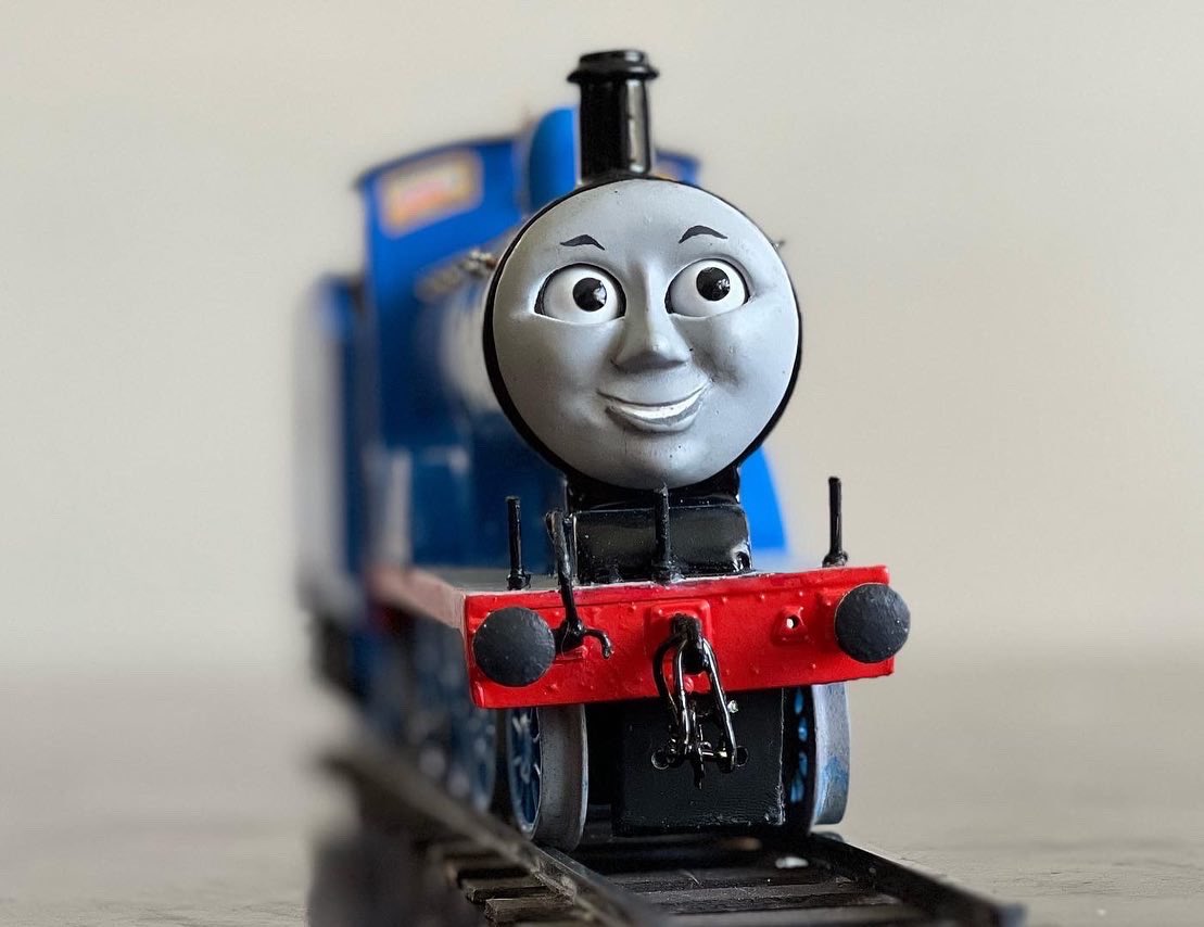 Here is Edward the Blue Engine! 🚂✨💙