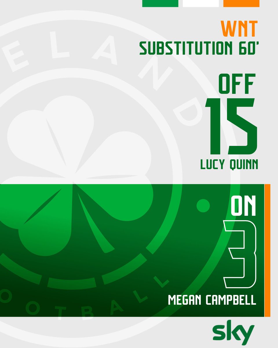 SUBS | Two more changes…

Leanne and Megan come in.

#COYGIG | #OUTBELIEVE