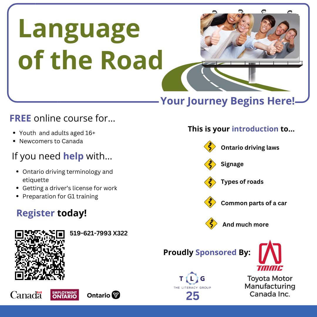 We are so excited to offer this new program thanks to @ToyotaMfgCanada   #startingourimpossible #instructorledtraining #freeclass #freeworkshop  #mydrive #myjourney 

stuart@theliteracygroup.com