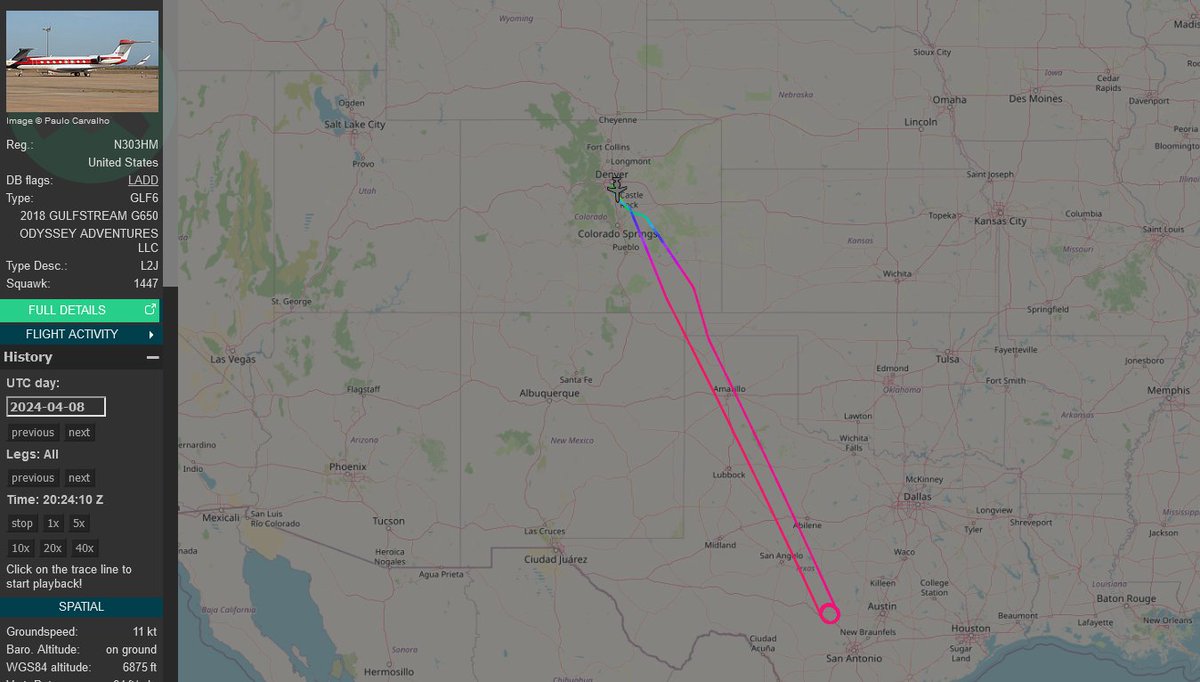 During the recent eclipse, some had a better view of others. With that being said, it's safe to say the owner of this Gulfstream G650 may have had the best view. 

During the circling formation above Texas, where it is safe to say was at the point of peak eclipse, aircraft was…
