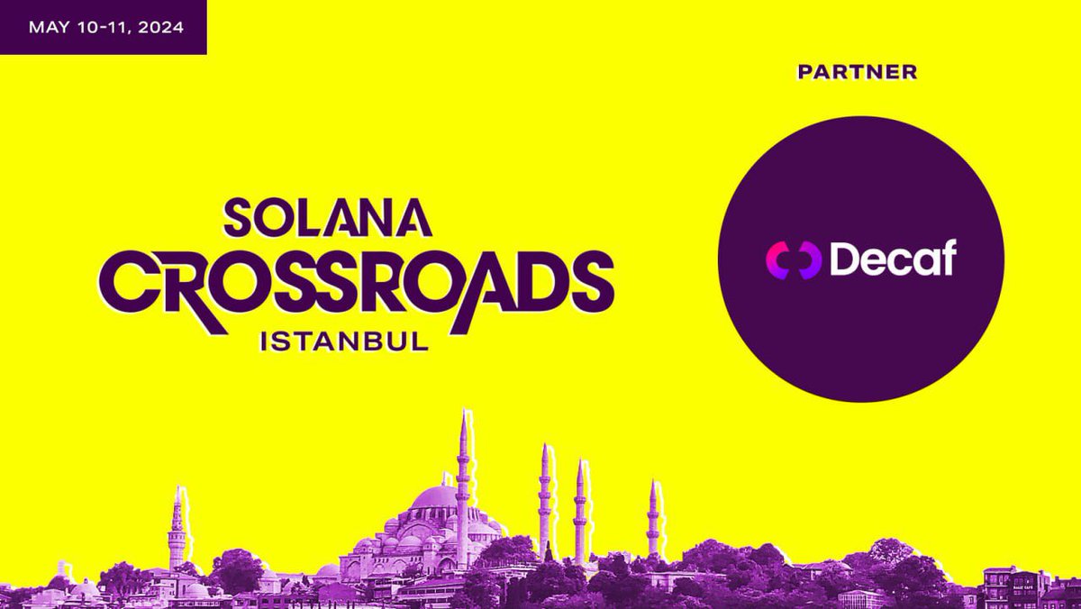 Excited to be an official partner at this year’s @SolanaCrossroad! This will be an event you cannot miss. Tickets are 25% off for the next 48 hours with the code “solana”.