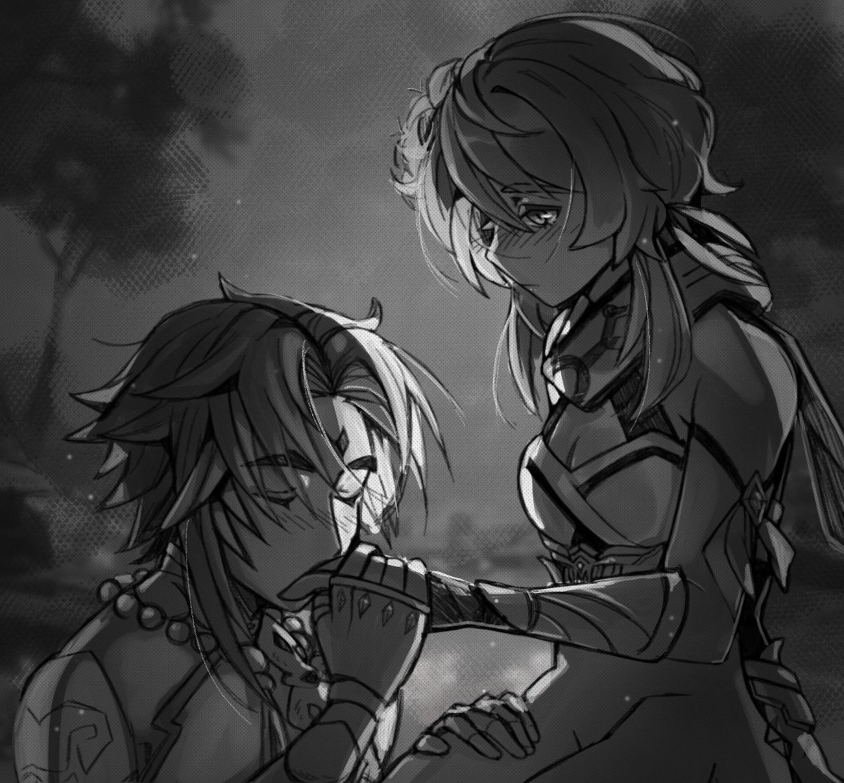 Hi ! #PortfolioDay ✨

I'm Whilo a 22 yo artist living in France! I mostly draw fanart or my ocs!

I'm currently looking for work as a character designer / illustrator, leaning towards Visual Novels and Webtoons.
vgen.co/Whilo