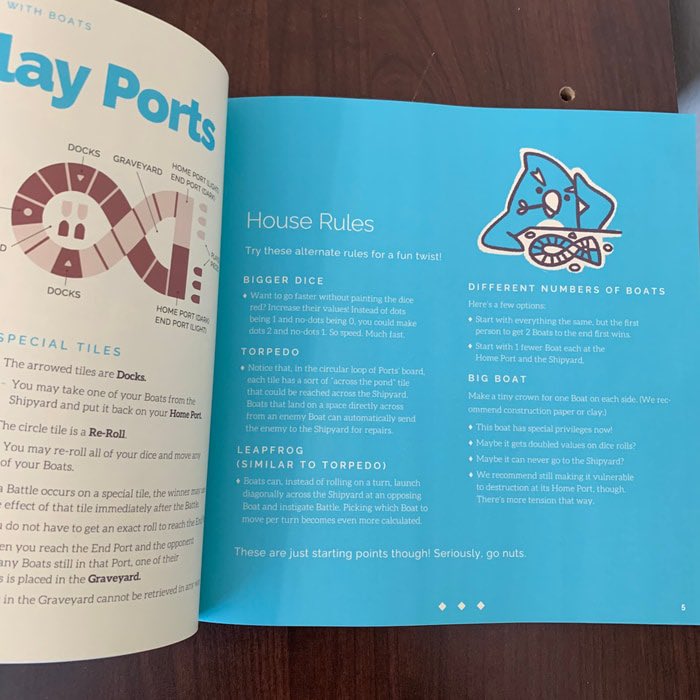 thatchsong's tweet photo. The Ports booklets are finally here!

With Ports' rules, ideas for house rules, a strategy op-ed by Daniel, and so much more about the world of Gunpowder Tea.

You can order this from now! Ports itself is nearly ready to ship, as well!

#boardgame #portsboardgame #newboardgame https://t.co/Zf4umaVTNo