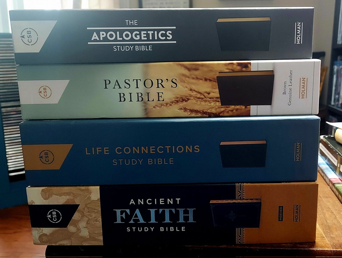 #that80spastordude #NewBible Mail today. Got all four for $70 from Lifeway.