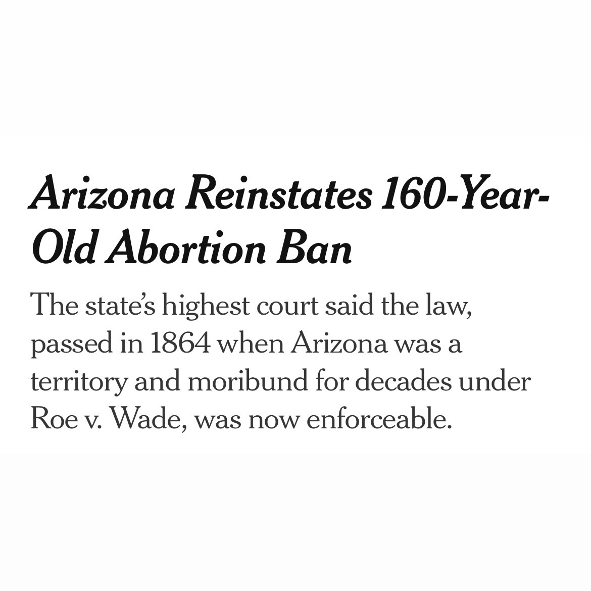 This near-total abortion ban—with no exceptions for rape or incest—is brought to you by Donald Trump.