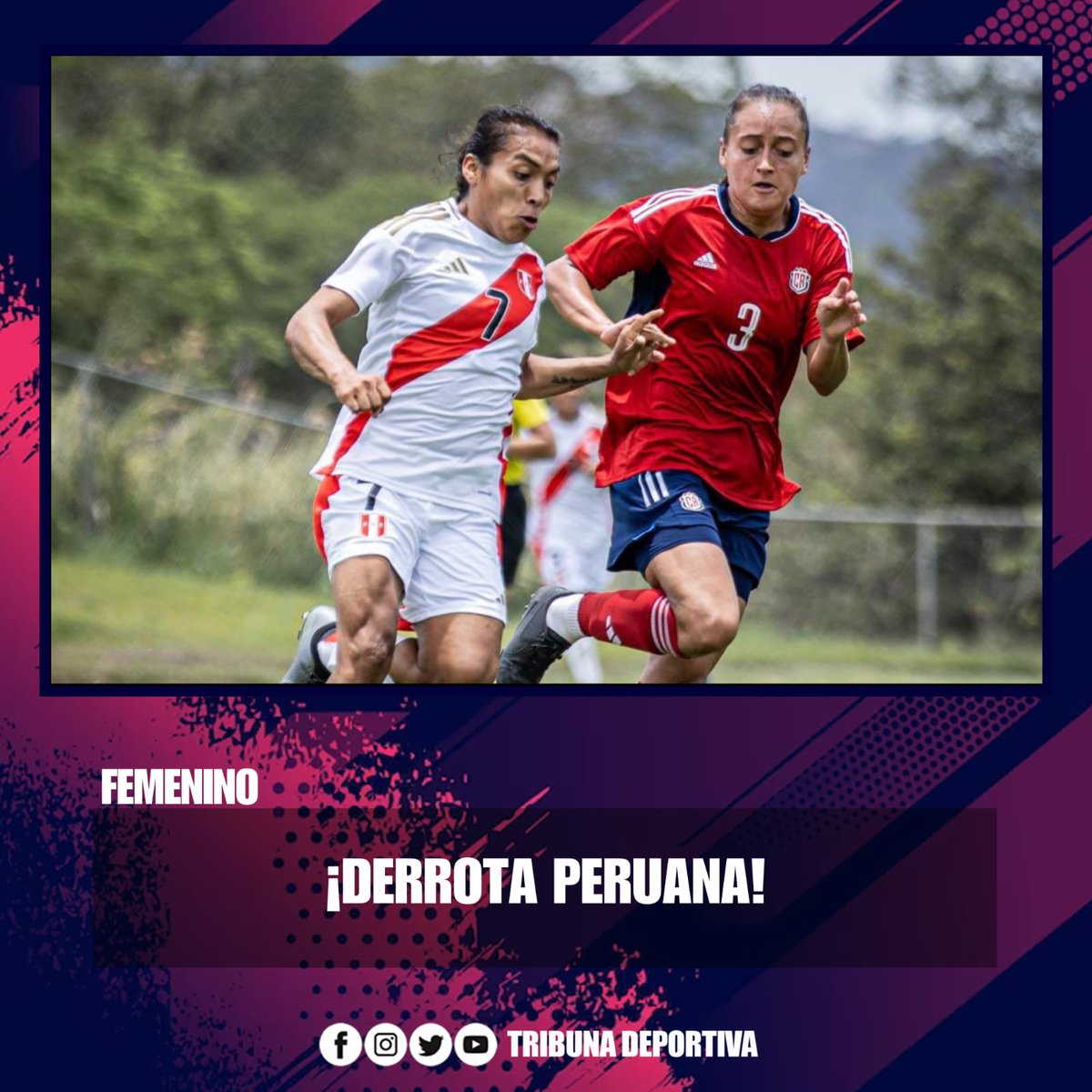 ¡DERROTA PERUANA!

En el cierre de la fecha FIFA del mes de abril, la Selección Peruana cayó 2-1 ante Costa Rica en suelo norteamericano.

#SelecciónPeruana #FútbolFemenino