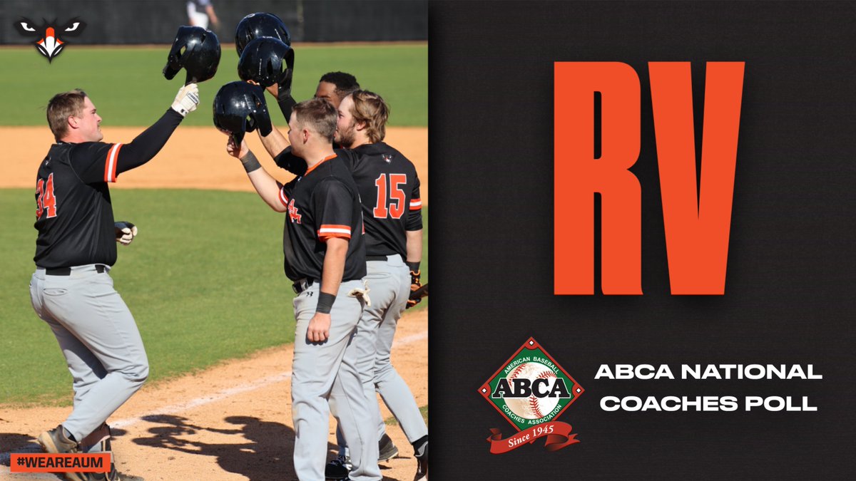 🆁🆅

We're also receiving votes in the latest <a href="/ABCA1945/">ABCA</a> <a href="/NCAADII/">NCAA Division II</a> Coaches Poll.

Got another chance today to work on our standard!

#WeAreAUM