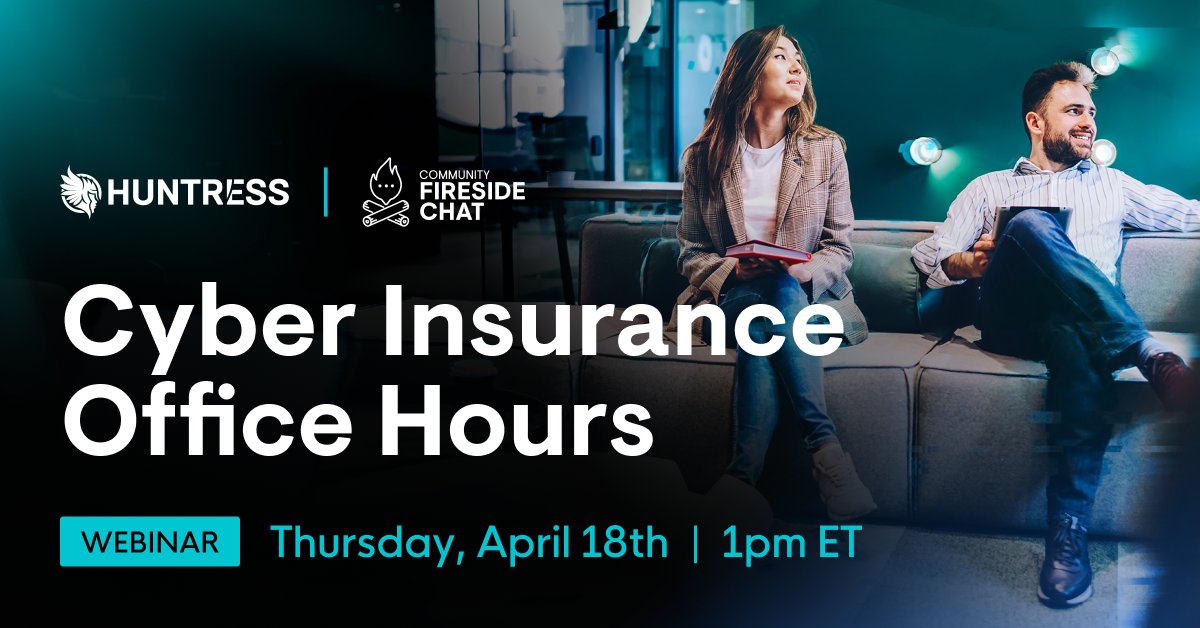 Our friends from @FifthWall_Cyber will join us for this month's Community Fireside Chat for an interactive session where you can seek expert advice on specific #cyber insurance challenges your organization may be facing. bit.ly/3Jf2fM1