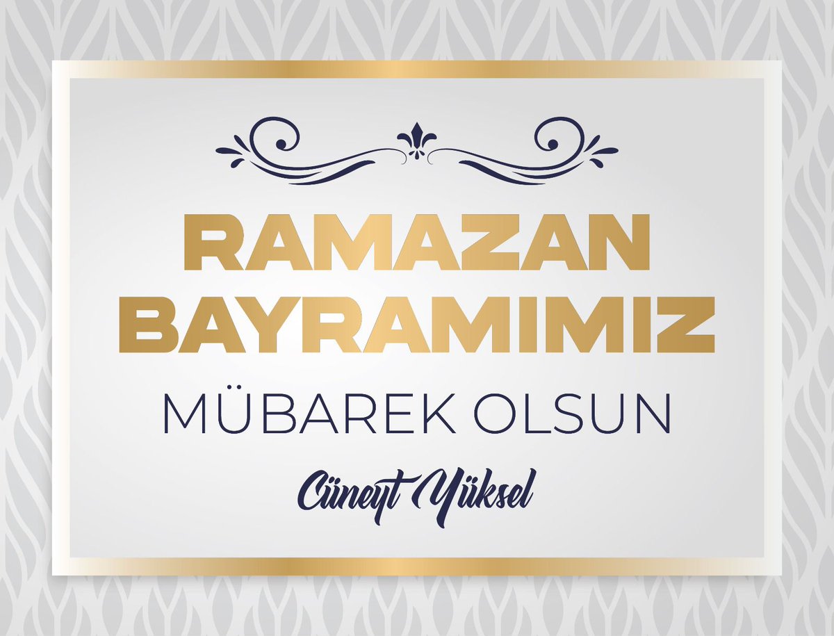 🇹🇷 Sevdiklerinizle birlikte geçireceğiniz sağlıklı, mutlu, huzurlu ve neşe dolu nice bayramlar dilerim... Ramazan Bayramı'mız Mübarek Olsun!