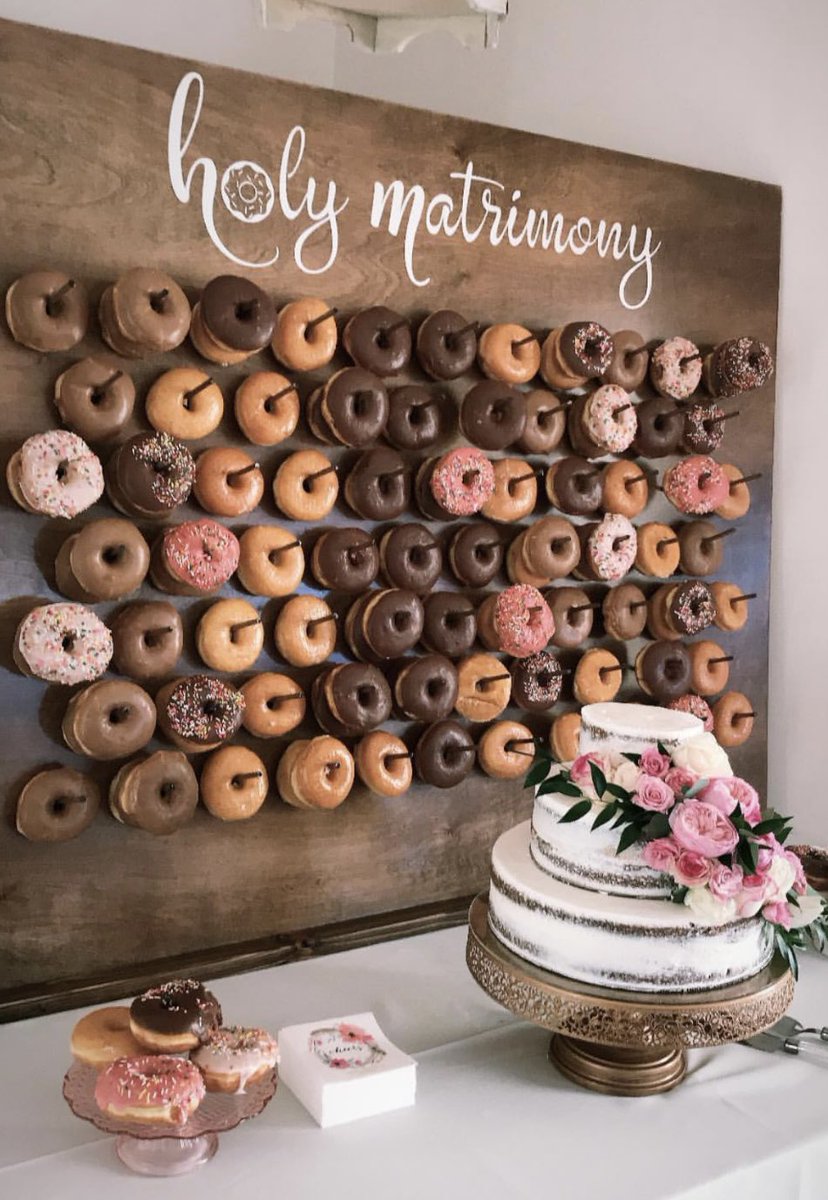 Okay… If you supply these and can bring one to the Highlands for our wedding this August, DM me right now! 😋 #MmmmDonuts 🍩