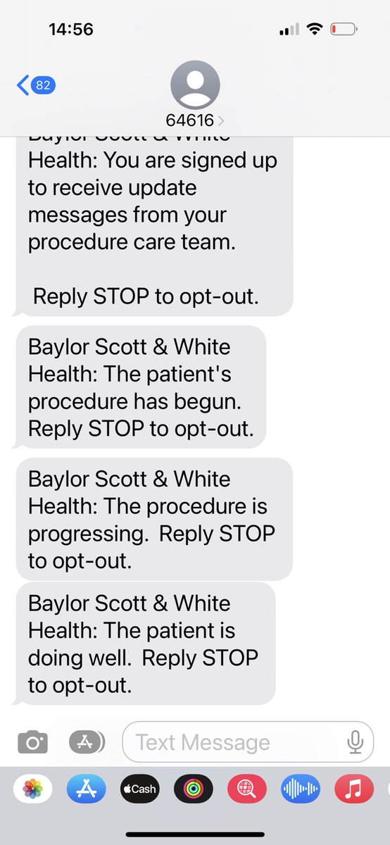 I know we all complain about healthcare but I have to say @bswhealth has been an amazing experience. My husband is having a small surgery, every part of check in was super efficient, staff are ridiculously kind and caring, and I am in the waiting room getting text updates!