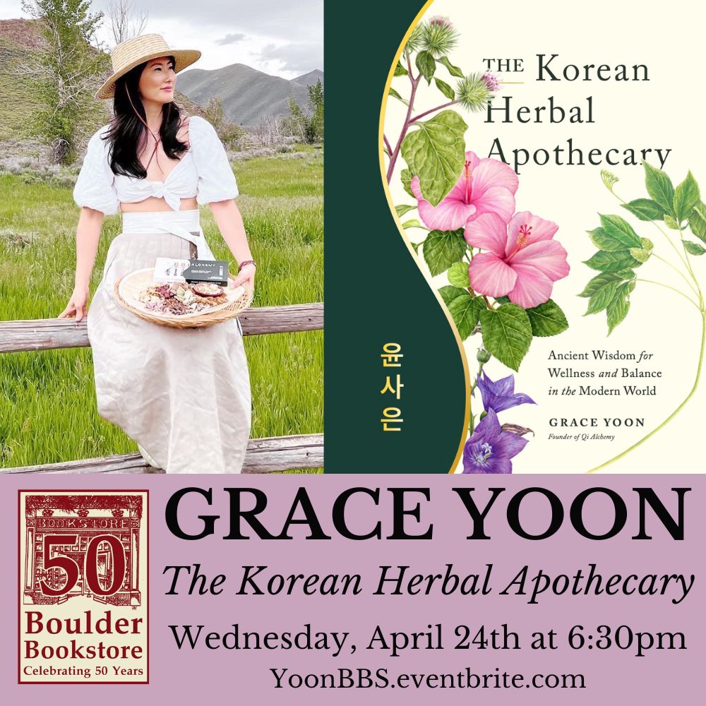 Next week, local herbalist Grace Yoon will be here to talk about her new book, 'The Korean Herbal Apothecary: Ancient Wisdom for Wellness and Balance in the Modern World' - get tickets to attend at YoonBBS.eventbrite.com!