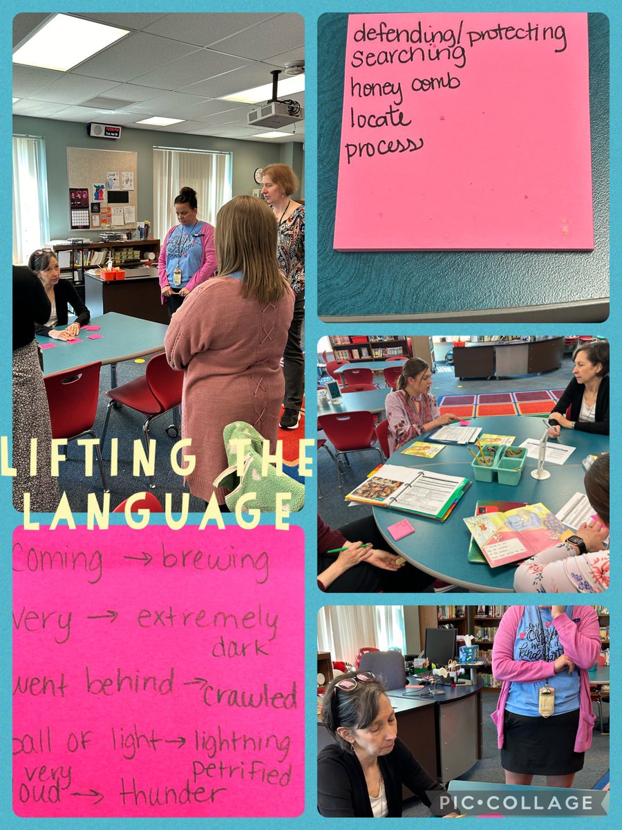 Another amazing day of learning alongside @SundayCummins Thank you for digging in to collaborative language frames and lifting the vocabulary for our readers!! @NKCSchools @WalkerAnjanette @LisaRFriesen @CasiHodge @ChouteauSchool