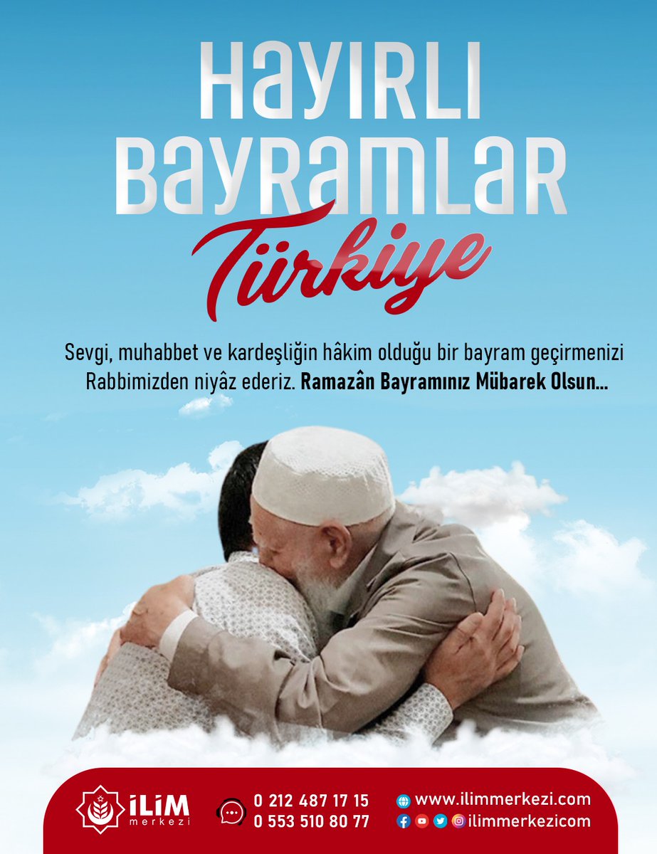 HAYIRLI BAYRAMLAR TÜRKİYE.. Sevgi, muhabbet ve kardeşliğin hâkim olduğu bir bayram geçirmenizi Rabbimizden niyâz ederiz. Ramazan Bayramınız Mübarek Olsun.. #hayırlıbayramlar #bayram #Ramazanbayramı #muhabbet #kardeşlik #ismailağa