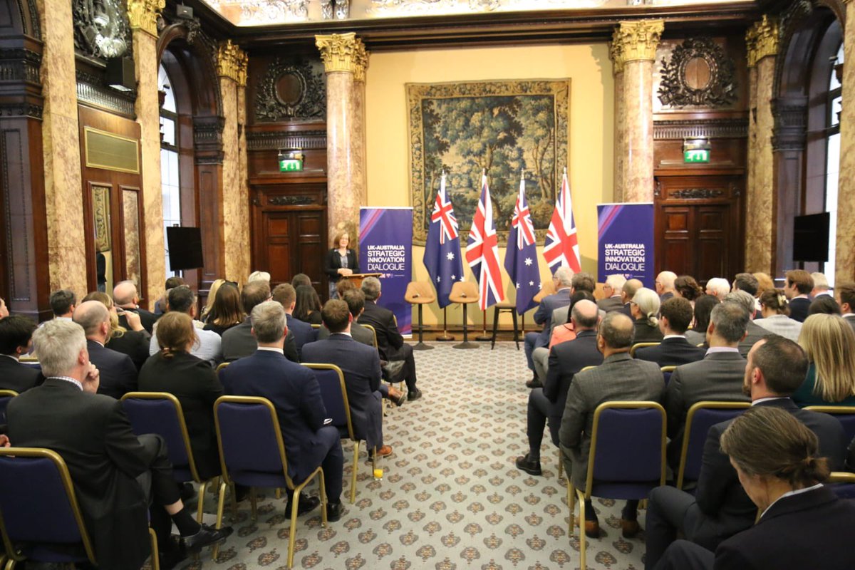 Thanks to @biztradegovuk, @innovateuk, @techuk, @RenewableUK & @AusUKChamber, who joined us for this special event, highlighting the enormous opportunities for 🇦🇺-🇬🇧 innovation, trade and investment. #AUKFTA