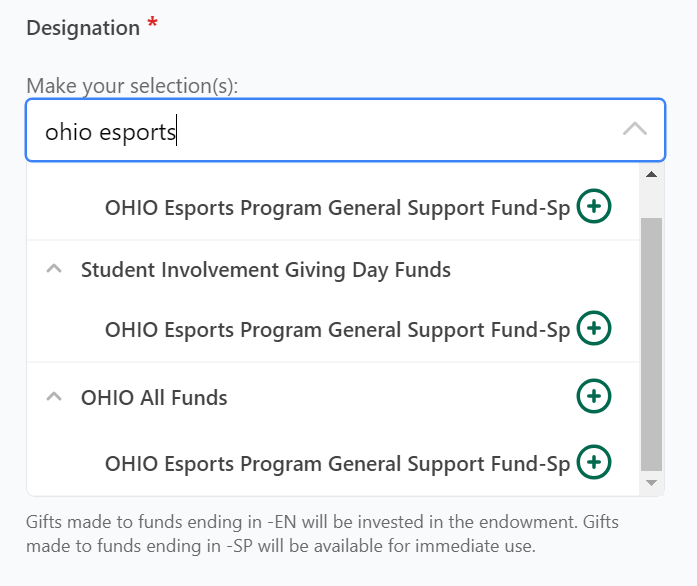 BobcatEsports's tweet photo. #OHIOGivingDay Any donations go directly towards the OHIO Esports fund and helps with our varsity program.

Make sure under “Designation”, to select “OHIO Esports Program General Support Fund-Sp”

Link to donate is below https://t.co/V2DuCihBqT