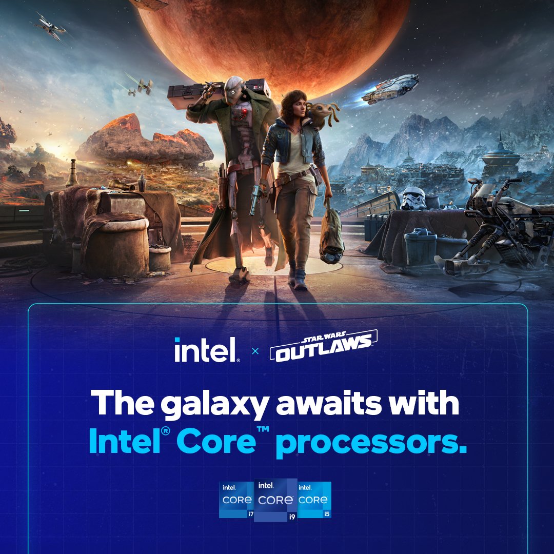 Intel und Star Wars Outlaws: Ein ebenso perfektes Duo wie Kay und Nix. intel.ly/43UEja3