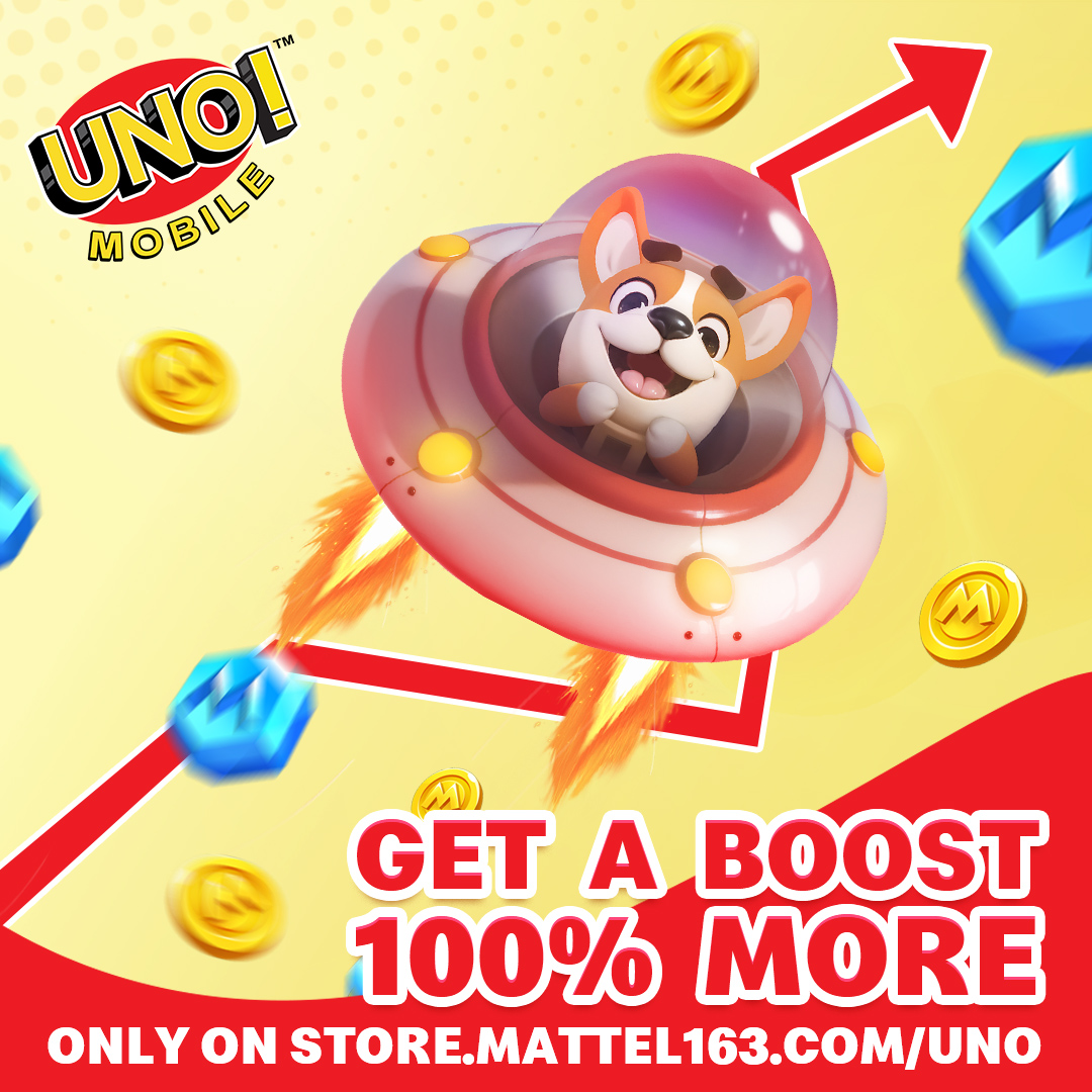 🚀 Rocket ahead with special rewards and unique profile decorations. 🛍️ Head to the Mattel163 Store now and tune up your UNO! Mobile game like never before! 🛒 𝐒𝐡𝐨𝐩 𝐧𝐨𝐰: store.mattel163.com/uno?s=twitter 👉 𝐏𝐥𝐚𝐲 𝐍𝐨𝐰: bit.ly/UNOMobileTWGlo… #UNO #UNOMobile #Mattel163Store