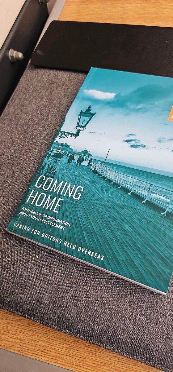 Excitement in the @PrisonersAbroad office today as we took delivery of a big batch of newly updated 'Coming home' handbooks. An incredible resource that we send to help people prepare for release and coming to the UK, packed full of practical information and personal stories.