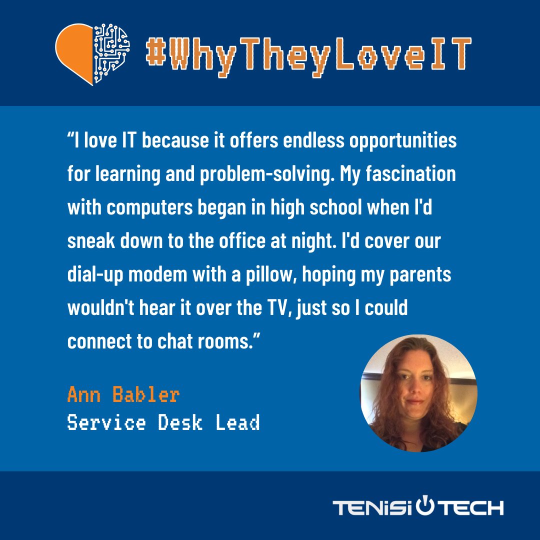 Ann Babler's lifelong tech journey reminds us why passion is the heartbeat of innovation here at TenisiTech. 🖥️💙 Sign up for our newsletter for more inspiring stories and the latest in IT solutions that could spark your next big idea. Subscribe now: bit.ly/49BgkxP