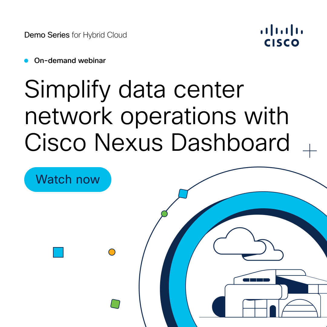 🤩 Discover the power of managing data center networks effortlessly. You’ll see demos, hear customer feedback, explore new features, and more. Watch now 👇🏽 cs.co/6018wejO0 #CiscoDCC #AIML