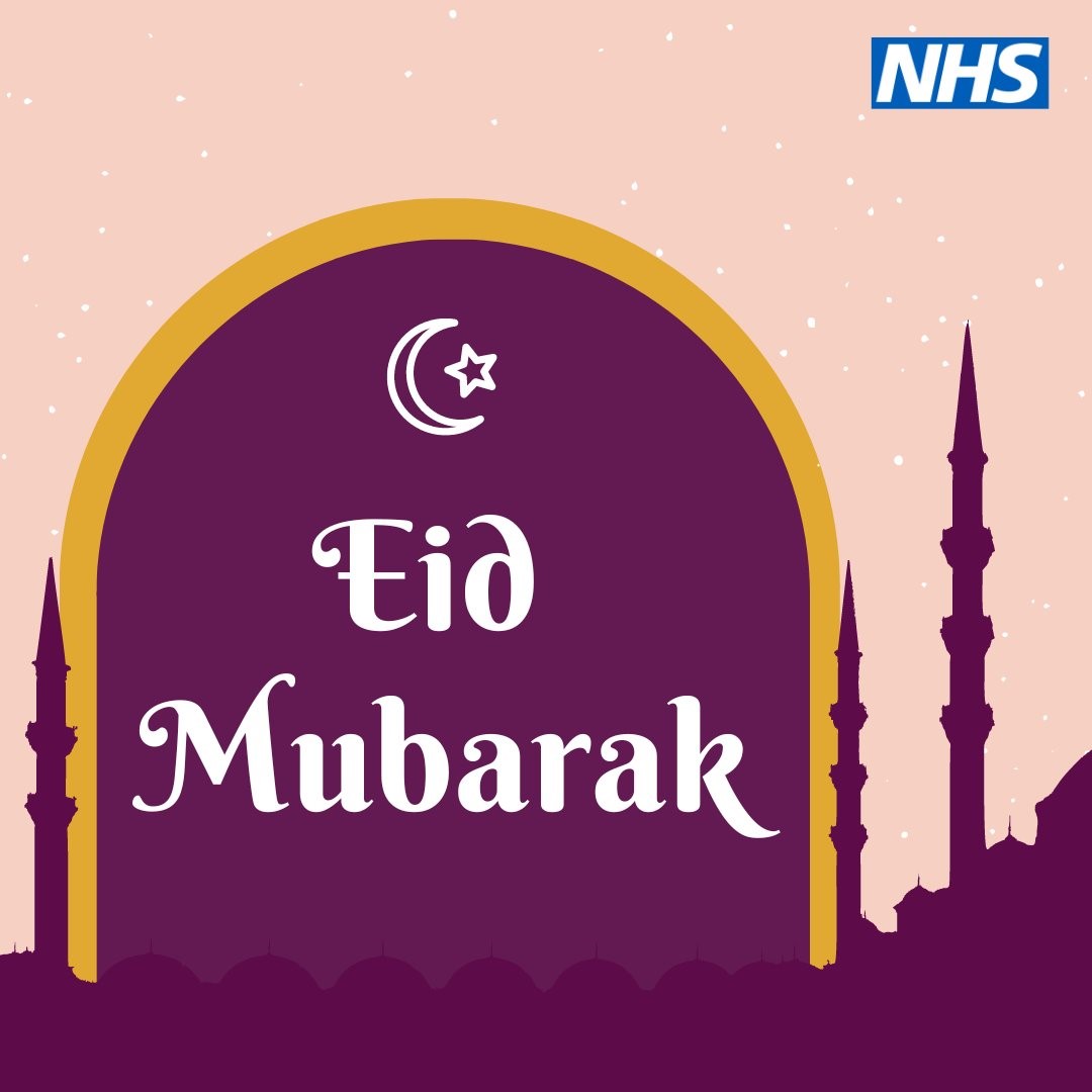 To our Muslim NHS colleagues and all Londoners marking #EidAlFitr —Eid Mubarak! We wish you a blessed and joyous time celebrating with family, friends and neighbours. #EidMubarak