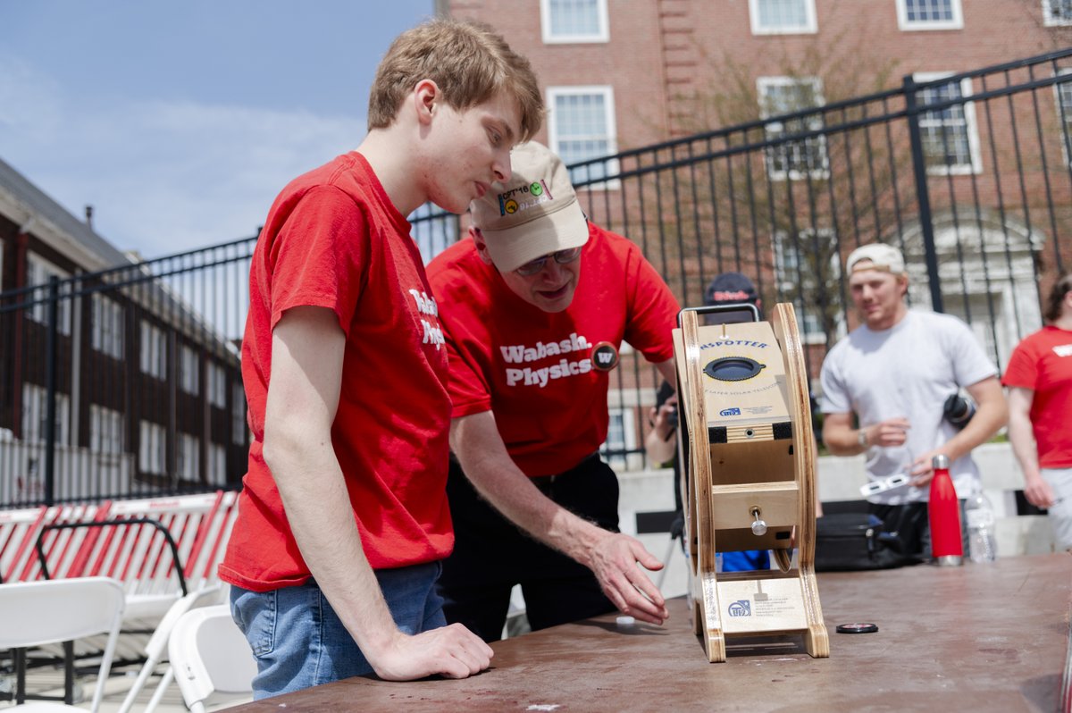 A special thank you to the Wabash Physics students & professors who made the yesterday's Solar Eclipse Event a huge success! 🌑