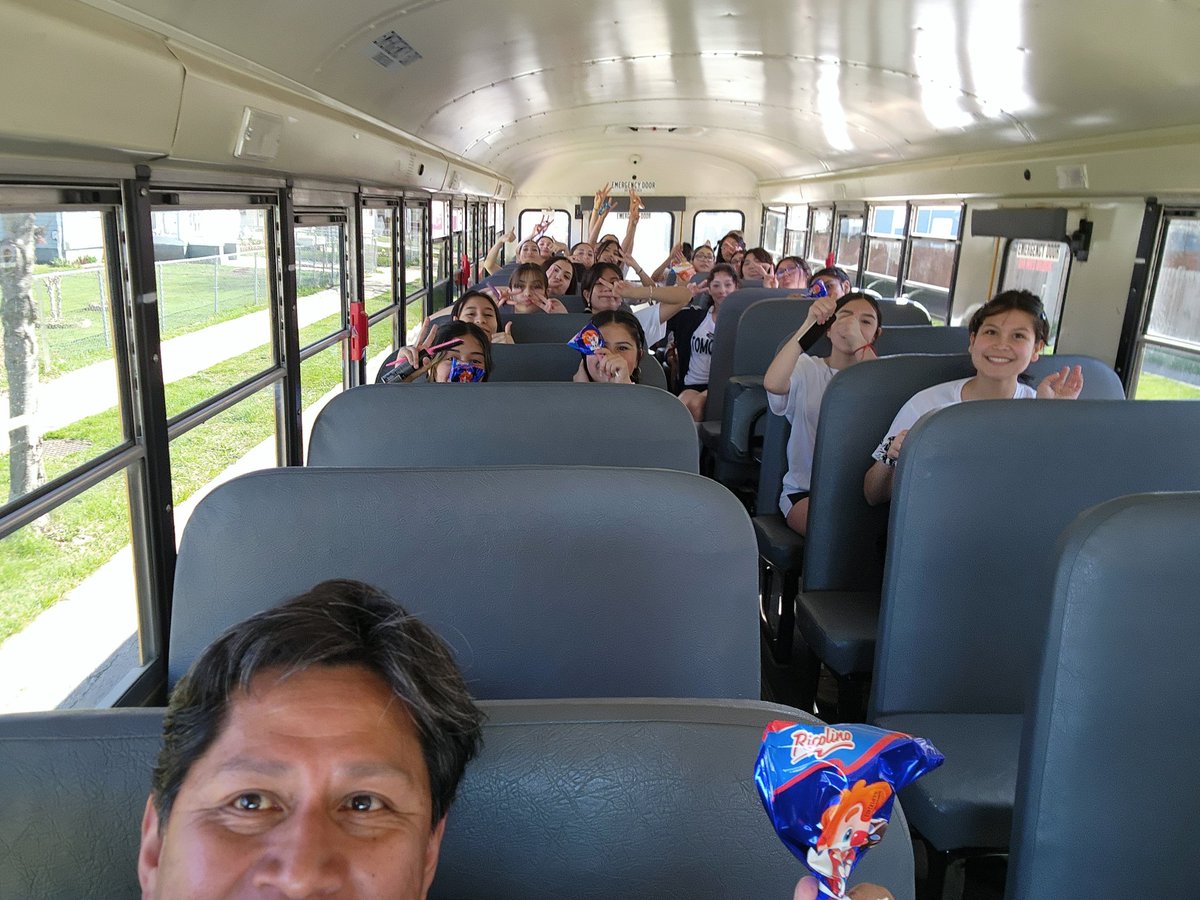 Off we go! On our way to Elgin HS for our first game. #vamosgatos #noexcuses