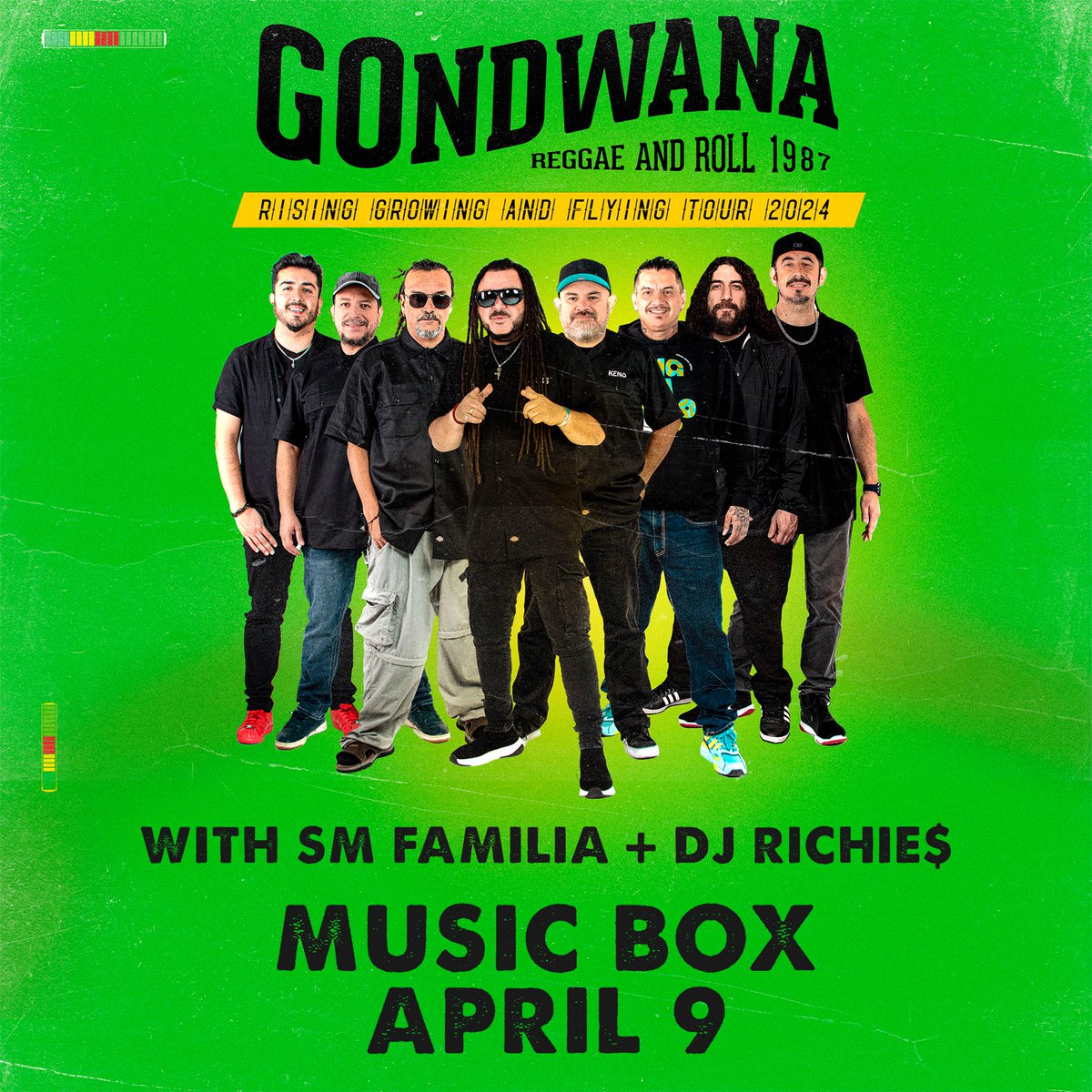 We are extremely excited to have @Gondwanachile here tonight! @SMFamiliamusic and DJ Richie$ will be getting the night started when doors open @ 7pm. We've still got a few tickets left online and at the door! 🎟️ lnk.musicboxsd.com/Gondwana040924