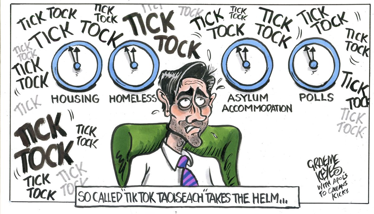 Graeme Keyes on #SimonHarris being elected as #Taoiseach #TikTok – political cartoon gallery in London original-political-cartoon.com