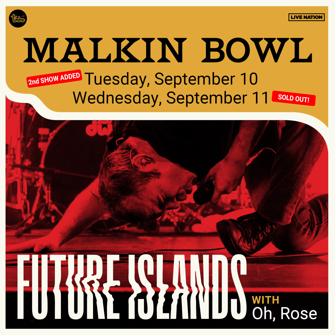 Support Update🎵 @ohrosemusic joins @futureislands at Malkin Bowl on September 10th & 11th! More info: bit.ly/49uruEK