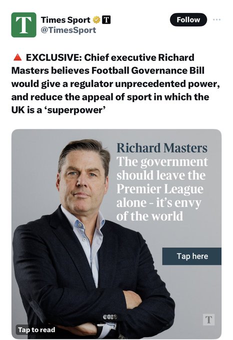 @DCMS @sportaccord @StuartAndrew @premierleague's pursuit of @Everton, this is what it is all about ⤵️ #RichardMasters #AlisonBrittain @lucyfrazermp @AndyBurnhamGM @WeAreTheFSA @ThangamMP @tracey_crouch #IndependentRegulator @CommonsCMS