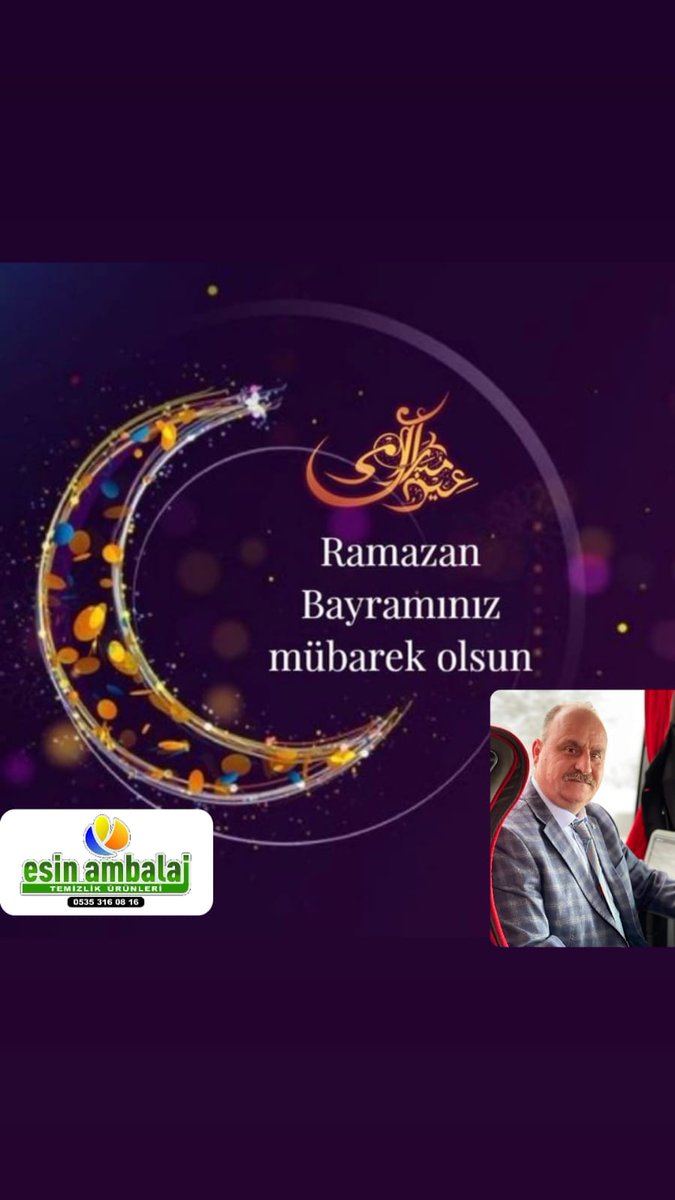 SuheyilE's tweet photo. Ramazan Bayramı’nın, tüm insanlığa barış, sağlık ve huzur getirmesini temenni ediyor, sevdiklerinizle birlikte geçireceğiniz nice bayramlar diliyorum.
✨️Ramazan Bayramımız Kutlu Olsun🌙
ESİN AMBALAJ LTD ŞTİ 
YÖN KUR BAŞ 
SÜHEYİL ESİN https://t.co/h5kEq9rCCE