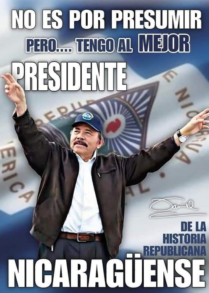 Mi orgullo nacional y de todo amante de NICARAGUA PATRIA BENDITA, LIBRE Y SOBERANA. #VivaDaniel ‼️ #4519LaPatriaLaRevolución #PLOMO19 @Magnum76G @ElCuerv0Nica @mijamart88 @HoChiMinhF @PortoSandinista