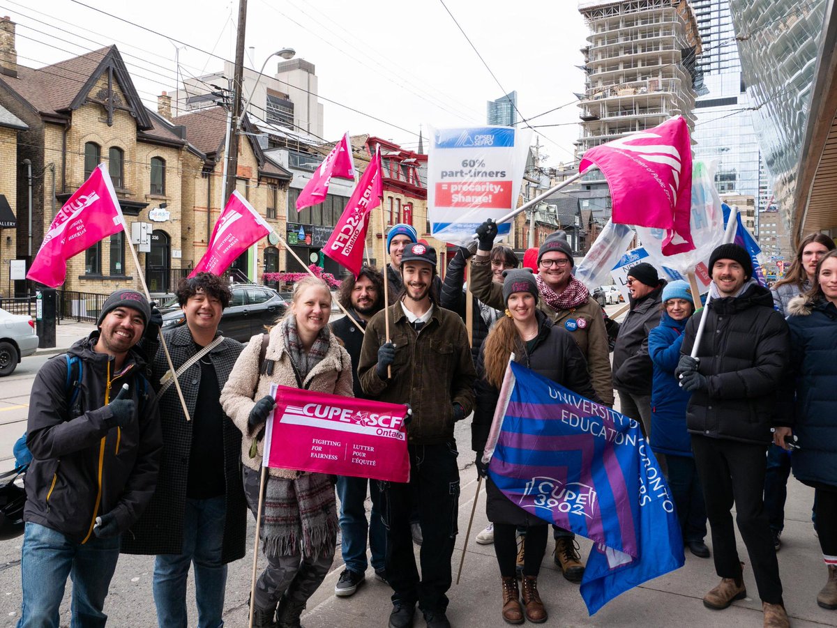 Thank you @cupe3902 for your generous donation of $5000 to both the Local 535 - AGO and Local 5115 - Regent Park Community Health Centre strike funds. From one worker to another, strikes are forged in solidarity! Details on how to donate & more at NoDealNoAGO.ca 🪧