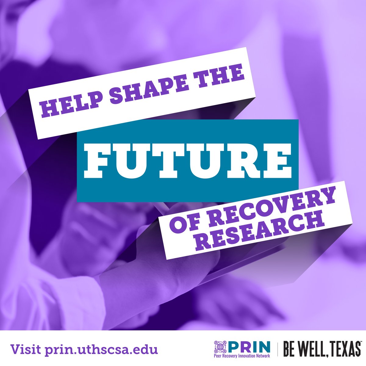 We need YOUR input on recovery research! 📢 The Peer Recovery Innovation Network is looking for individuals who work in #RecoverySupport to take a survey to help define the focus of #RecoveryResearch. To learn more, visit prin.uthscsa.edu #YourVoiceMatters