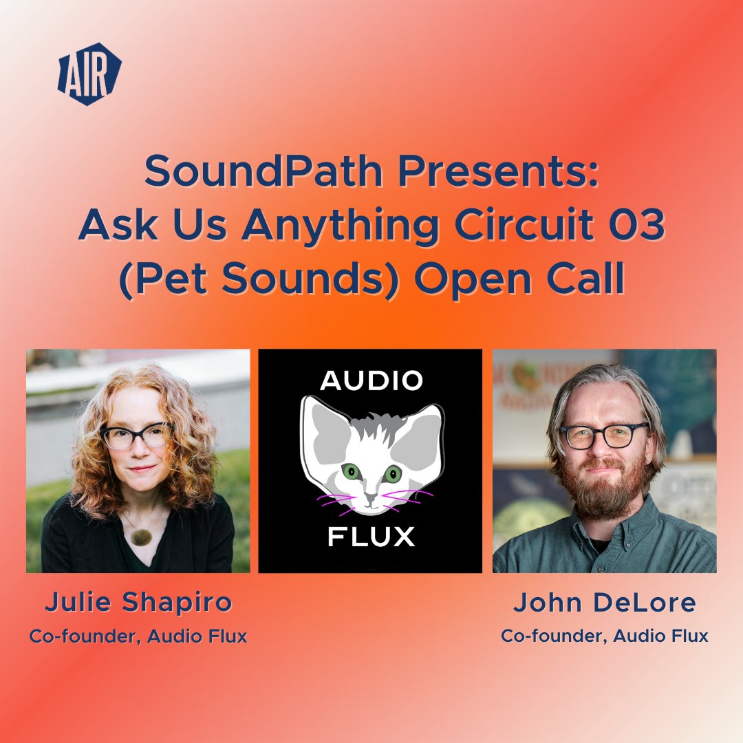 🗓️ Friday, April 19 🕐 11 am PT/2 pm ET 👤 Featuring: @audiofluxing co-founders @jatomic + John DeLore 🎟️ RSVP for free: ow.ly/o15o50RbHjL @audiofluxing announced Circuit 03 Pet Sounds. Learn more about how to submit your three-minute fluxwork by 5/15 + ask questions!