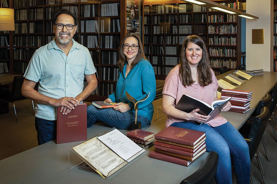 Happy National Library Workers Day to our incredible team at the WGF Library! 📚 If you’re visiting the library this week, please say THANK YOU to Javier, Hilary, and Lauren! 📸: Dawn Bowery Photography #NationalLibraryWeek #NLWD24 #WGFLibrary