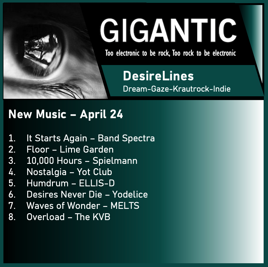 New Dark-Dream-Pop & Crankwave New Music DJ-mix for Apr 24 Mixcloud Link - bit.ly/3xmtjGk Spotify Link - spoti.fi/4cU8anp Respect to the creators @band_spectra @CityParkingBand @limegardenband @spielmannsongs #ELLISD @wearemelts @TheKVB